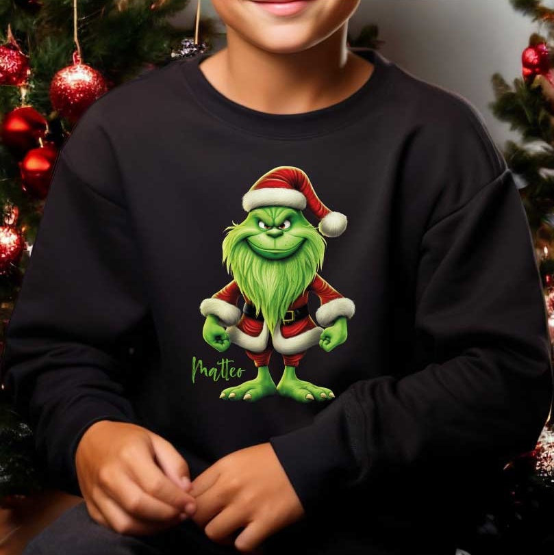 KIDS/Sweatshirt-schwarz mit Wunschmotiv
