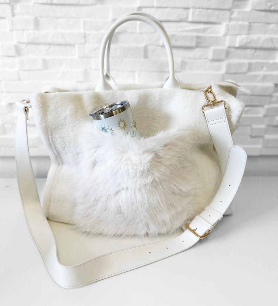 Stylische PlüschUmhänge/Handtasche