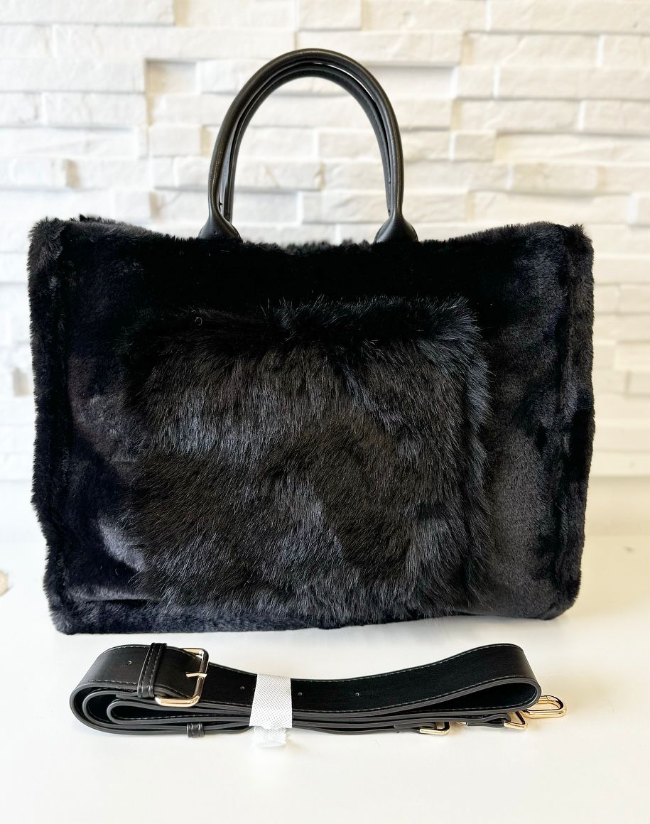 Stylische PlüschUmhänge/Handtasche