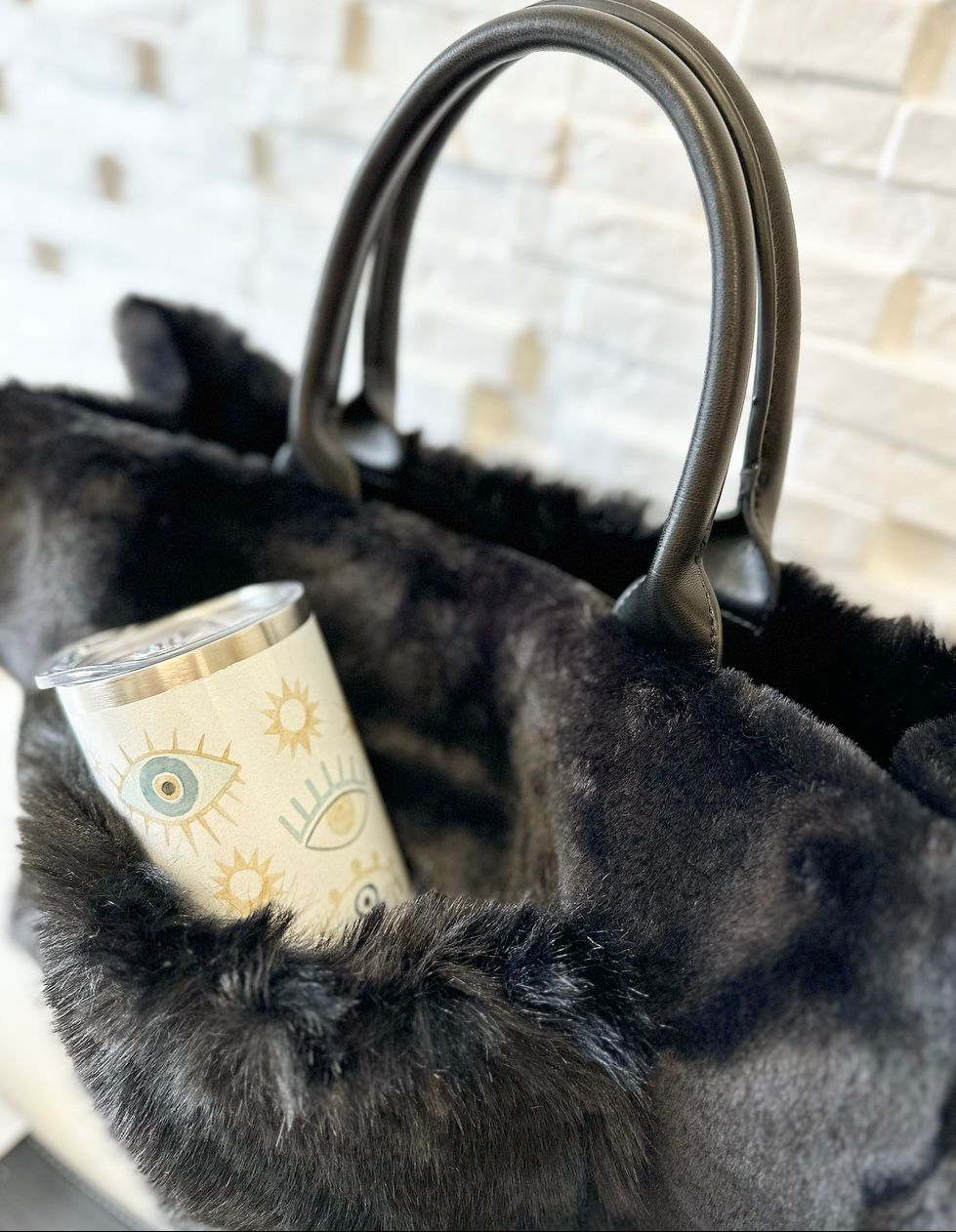 Stylische PlüschUmhänge/Handtasche