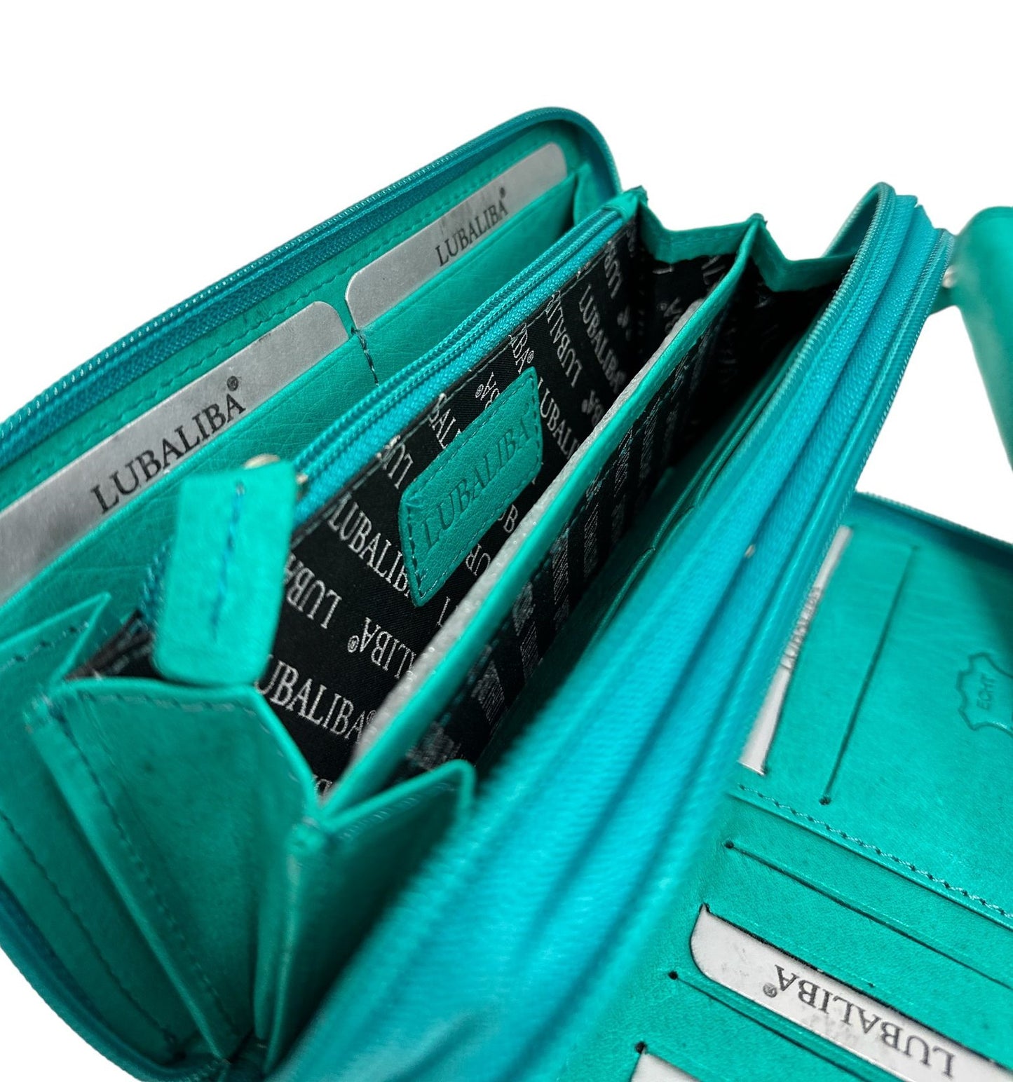 LUBALIBA® ECHTR LEDER Portemonnaie DEZEMBER MINT