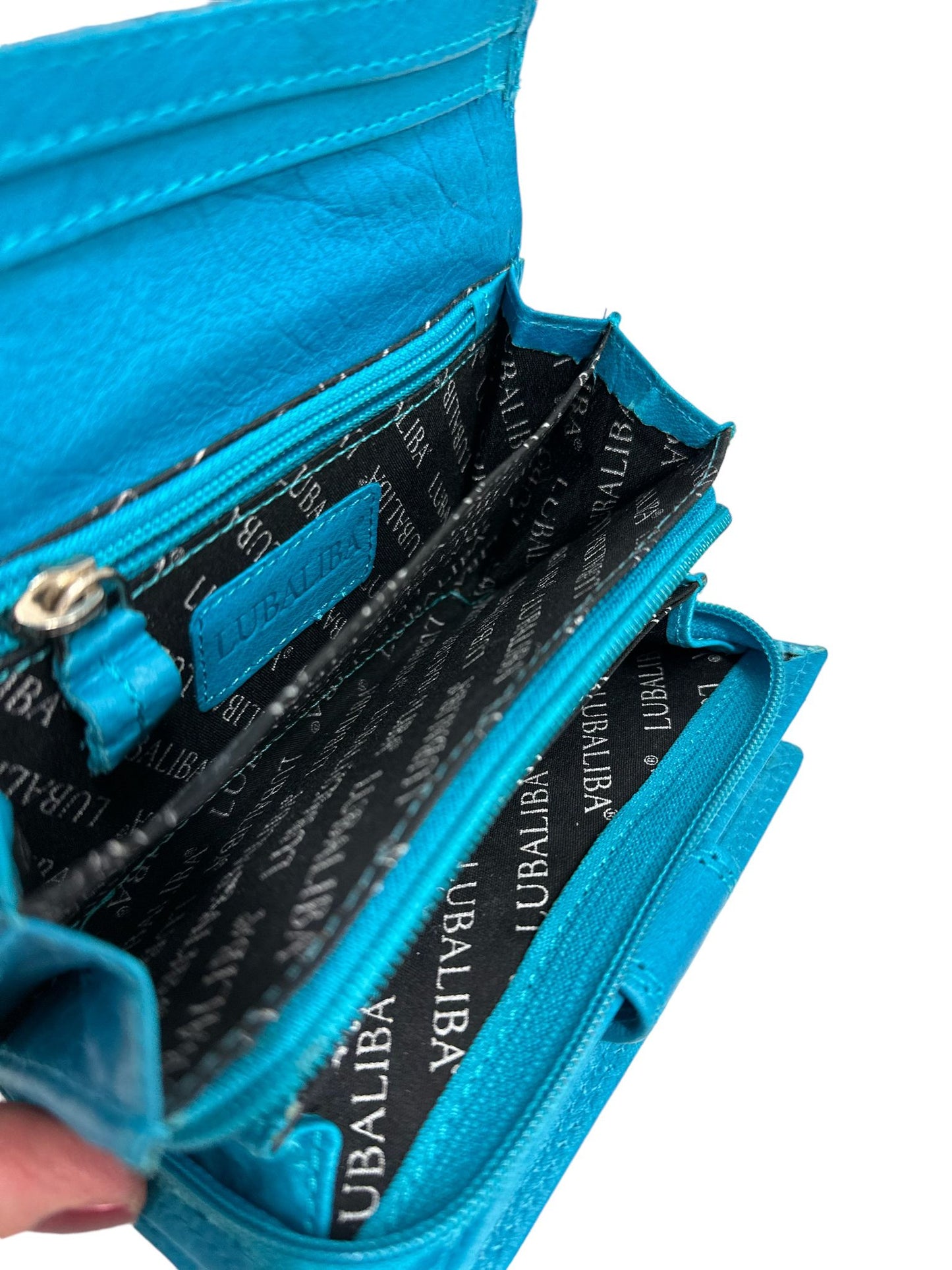LUBALIBA® ECHTR LEDER Portemonnaie MAI TÜRKIS
