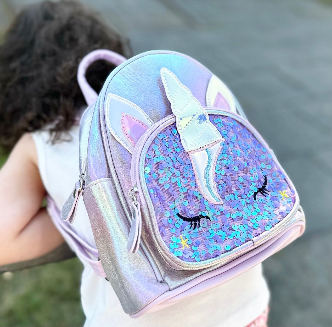 Einhorn Rucksack Einhorn Rosa-Pink-Lila/GLITTER
