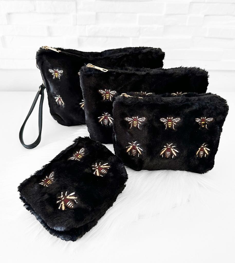 Edel Beauty/Kosmetiktasche BIENE-SCHWARZ
