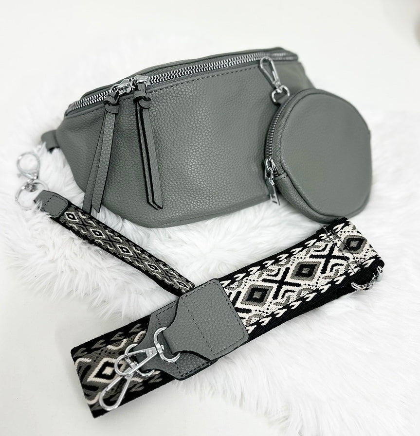 NEWSTYLE -L- BODYBAG/GRAU SET 4 tlg.