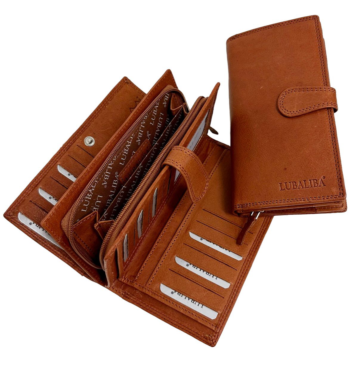 LUBALIBA® ECHTR LEDER Portemonnaie AUGUST BRAUN