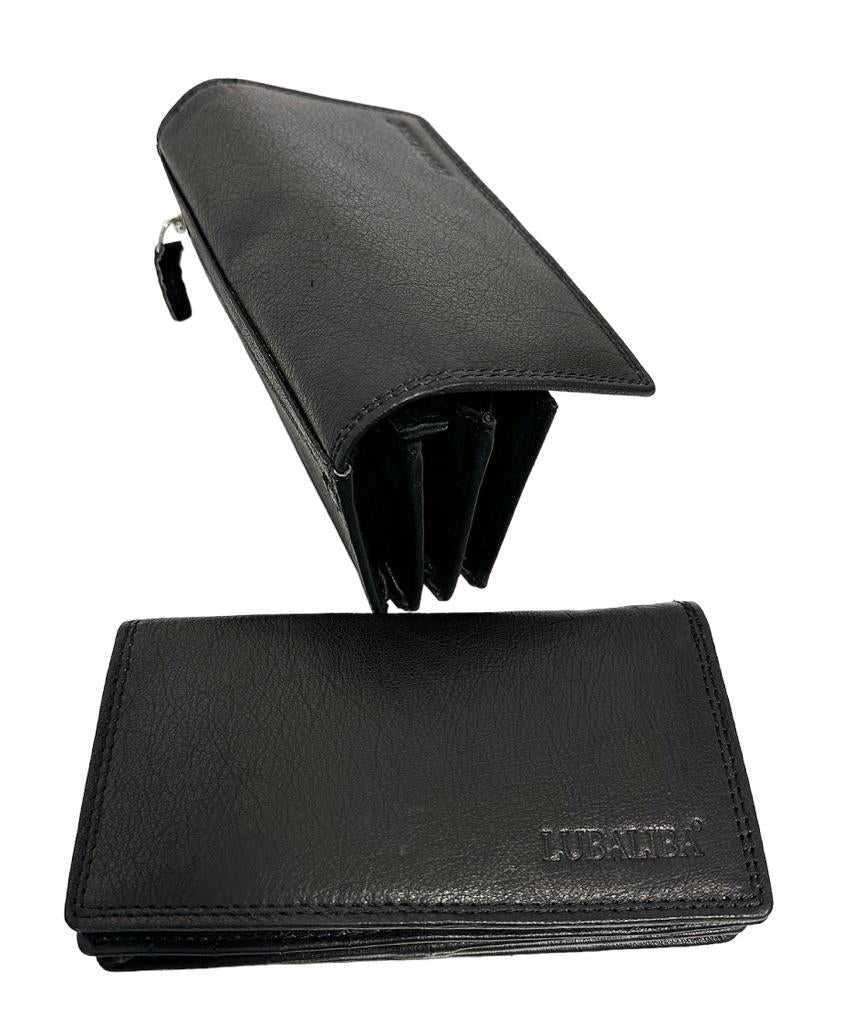 LUBALIBA® ECHTR LEDER Portemonnaie FEBRUAR/SCHWARZ