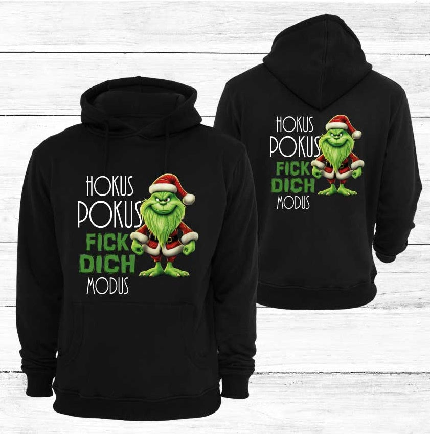 UNISEX HOODIE/SCHWARZ- MR.GREEN HOKUS POKUS