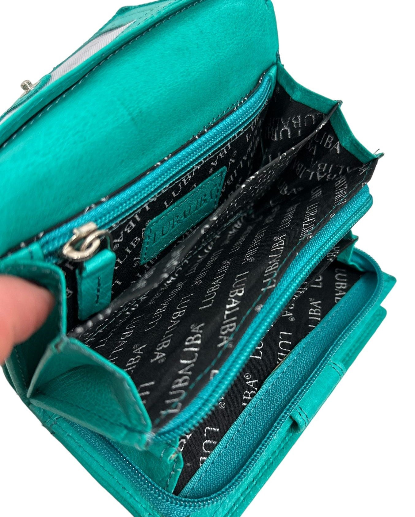 LUBALIBA® ECHTR LEDER Portemonnaie MAI MINT