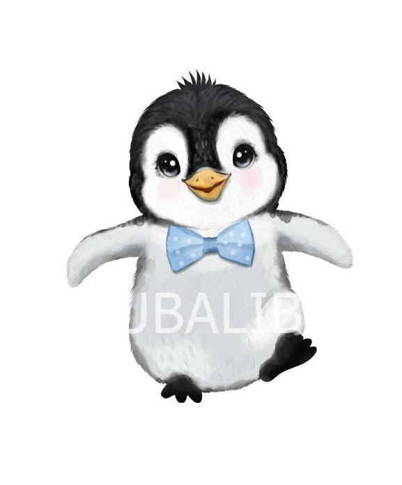 Motiv "PINGUIN TANZEND BLAU" ArtNr.: AV