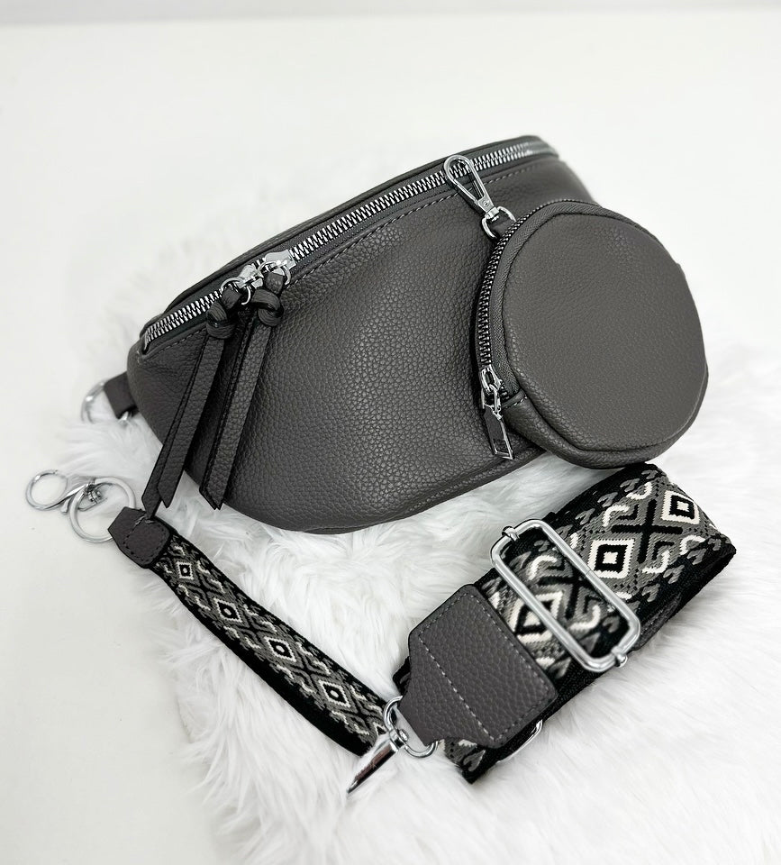 NEWSTYLE -L- BODYBAG/DUNKELGRAU 4 tlg.