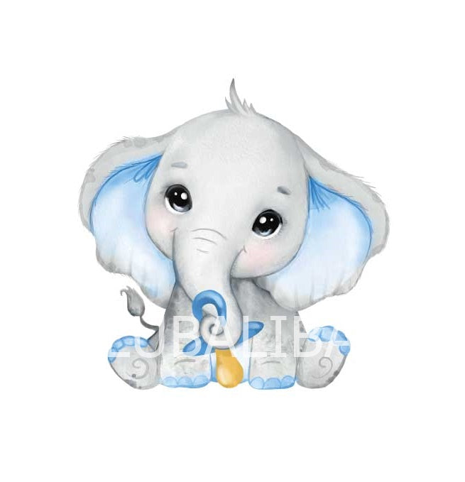 Motiv "ELEFANT SCHNULLER BLAU" ArtNr.: BA