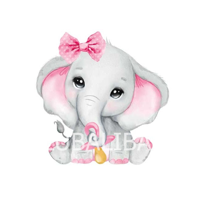 Motiv "ELEFANT SCHNULLER ROSA " ArtNr.: BB