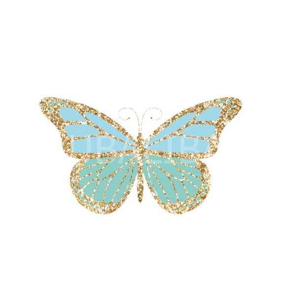 Motiv "SCHMETTERLING GLITTER TÜRKIS" ArtNr.: CD