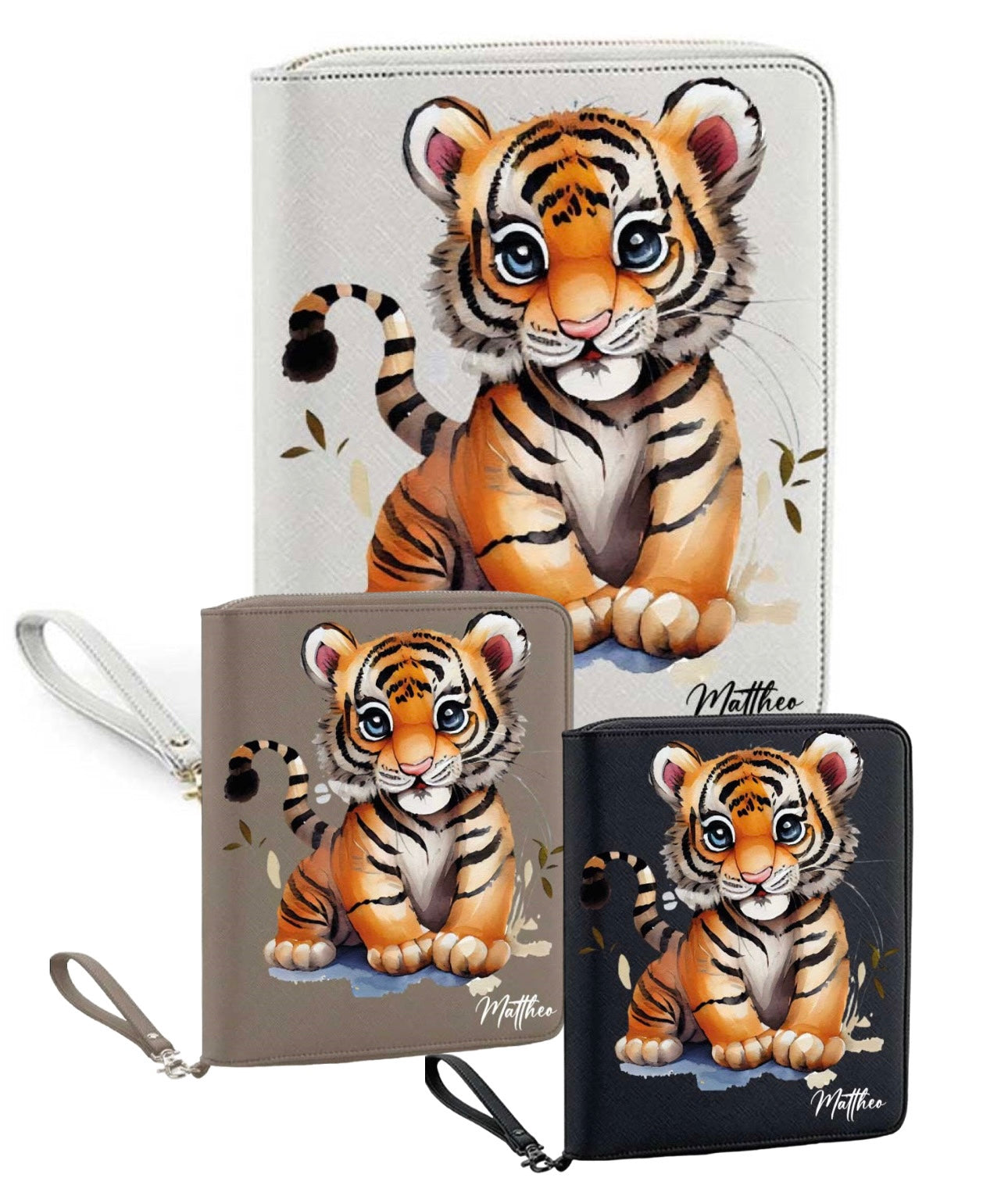 Organizer/ TIGER mit Wunschnamen-Farbwahl