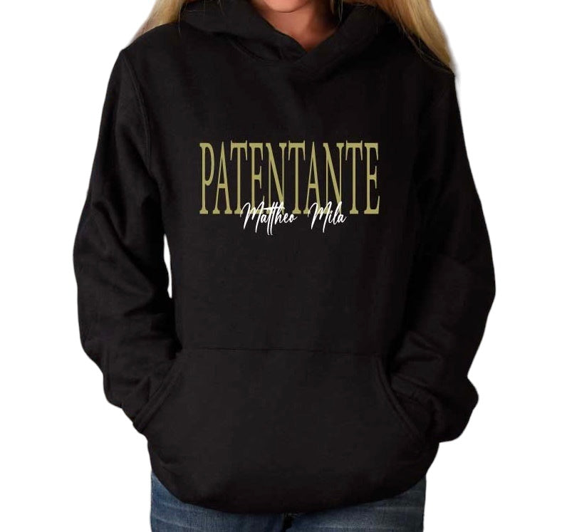UNISEX HOODIE "PATENTANTE" MIT WUNSCHNAMEN-Farbwahl