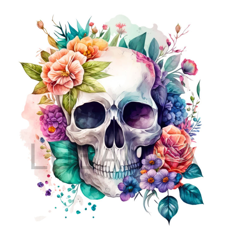 Motiv "FLOWER TOTENKOPF "ArtNr.: GP