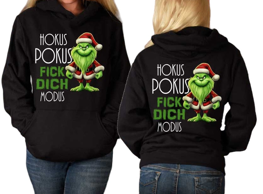 UNISEX HOODIE/SCHWARZ- MR.GREEN HOKUS POKUS
