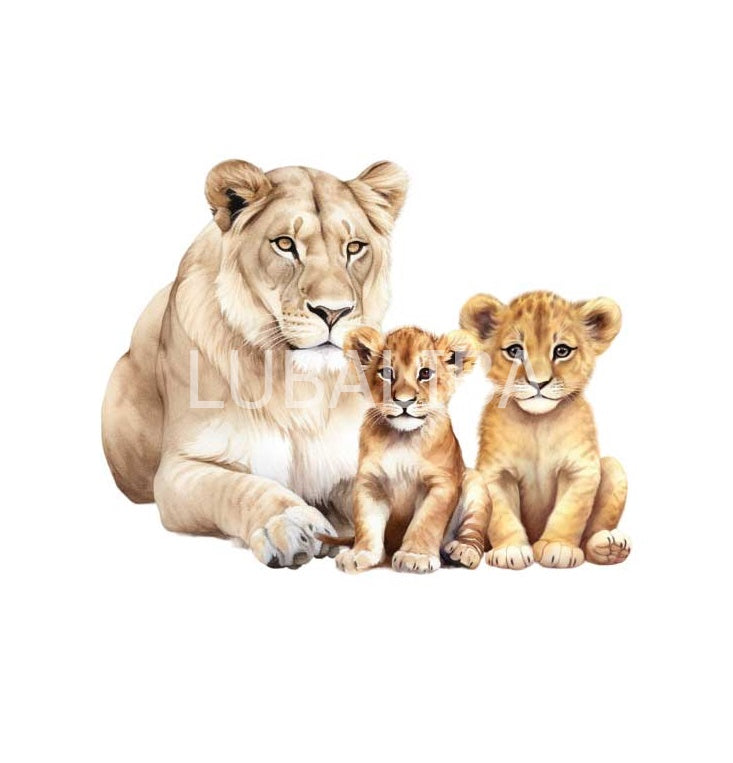 Motiv " LÖWEN MAMA+"BABYS" ArtNr.: NR