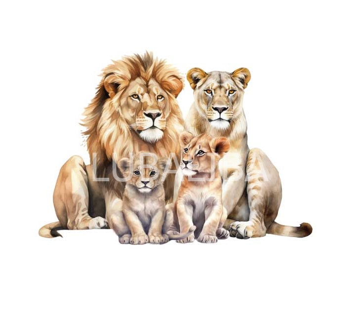 Motiv " LÖWEN FAMILIE" ArtNr.: NS