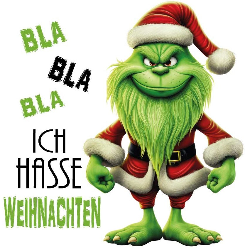 Motiv "MR.GREEN ICH HASSE WEIHNACHTEN" ArtNr.: RZ