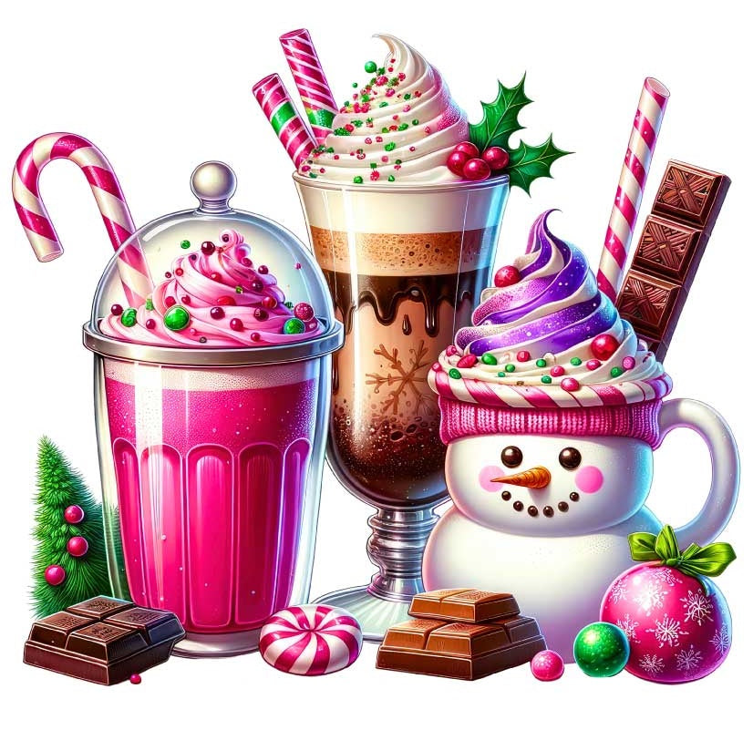 Motiv "CRAZY CHRISTMAS/PINK " ArtNr.: TK