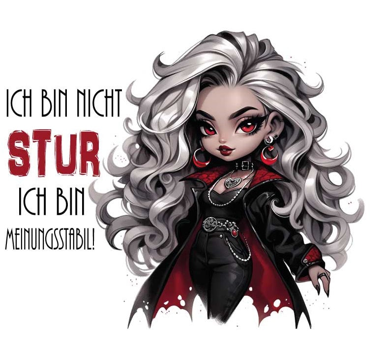 MOTIV GOTH GIRL / ICH BIN NICHT STUR! ArtNr.: SS