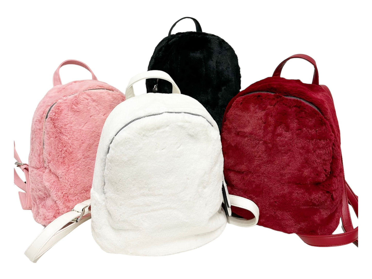Stylischer Plüsch Rucksack Farben- Farbwahl