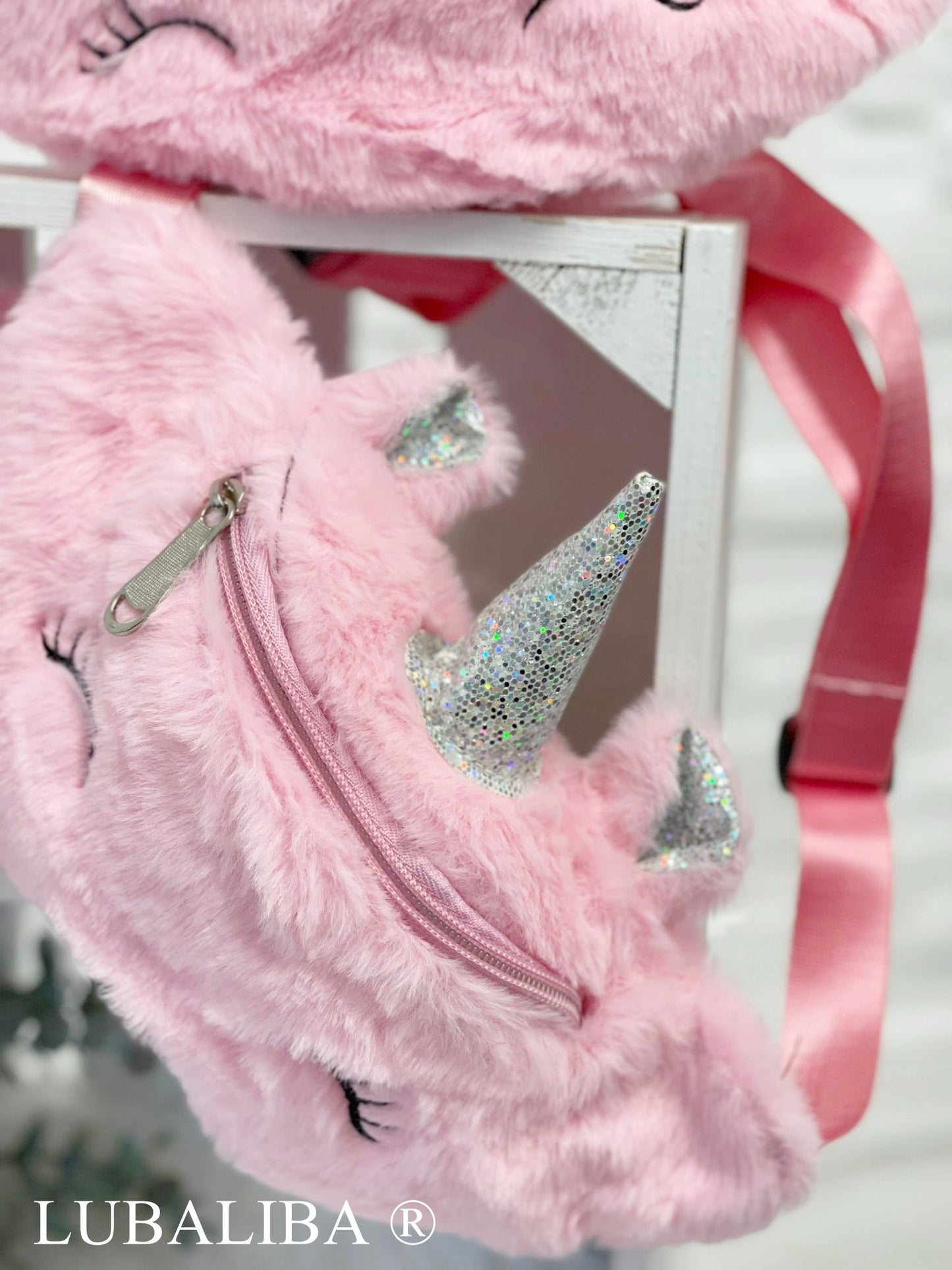 Süße Glitter EINHORN "BODYBAG" Kinder Bauchtasche/Rosa