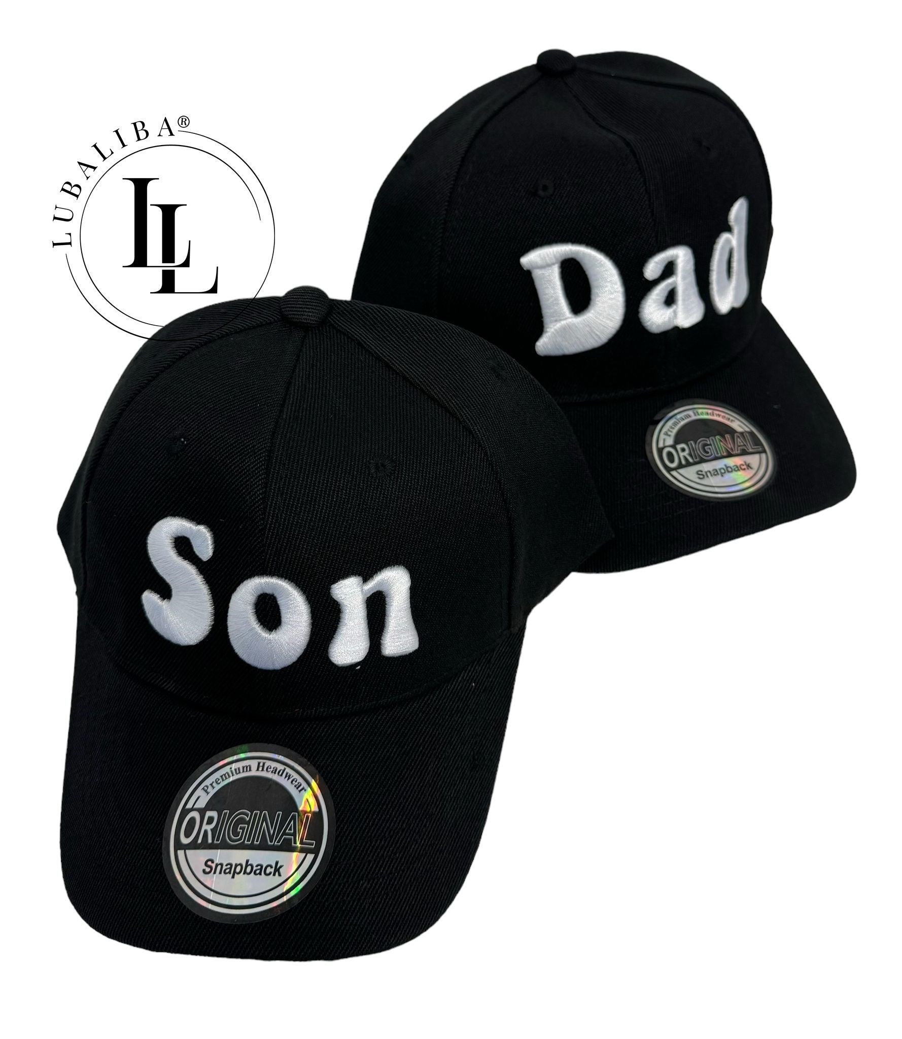 Stylische Partnerlook Cap DAD & SON - frei Wählbar
