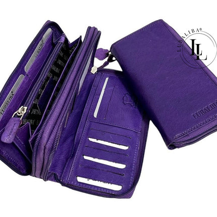 Portefeuille LUBALIBA® CUIR VÉRITABLE DÉCEMBRE - couleur au choix