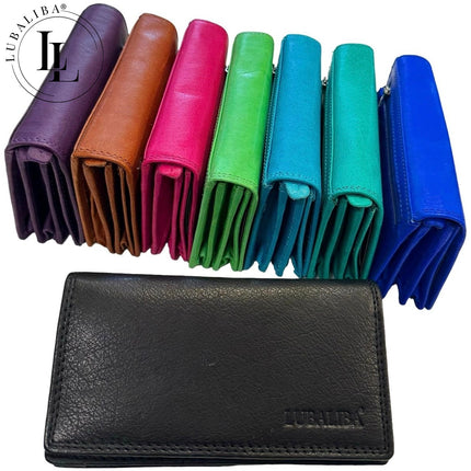Portefeuille LUBALIBA® CUIR VÉRITABLE FÉVRIER - couleur au choix