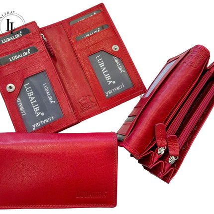Portefeuille LUBALIBA® CUIR VÉRITABLE FÉVRIER - couleur au choix