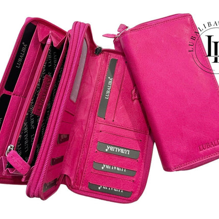 Portefeuille LUBALIBA® CUIR VÉRITABLE DÉCEMBRE - couleur au choix