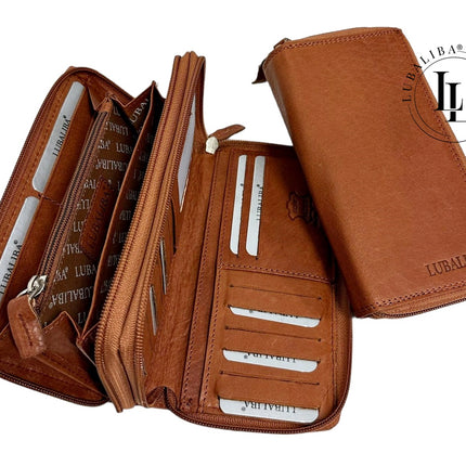 Portefeuille LUBALIBA® CUIR VÉRITABLE DÉCEMBRE - couleur au choix