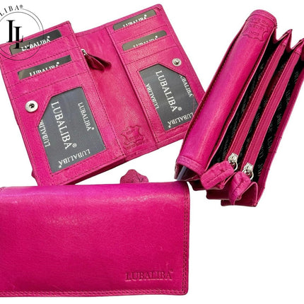 Portefeuille LUBALIBA® CUIR VÉRITABLE FÉVRIER - couleur au choix