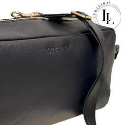 ORIGINAL LUBALIBA®  WICKELCLUTCH / TASCHE SCHWARZ/GOLD
