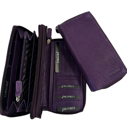 Portefeuille LUBALIBA® CUIR VÉRITABLE DÉCEMBRE - couleur au choix