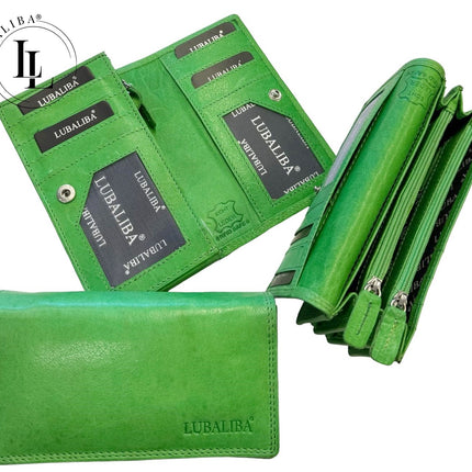Portefeuille LUBALIBA® CUIR VÉRITABLE FÉVRIER - couleur au choix