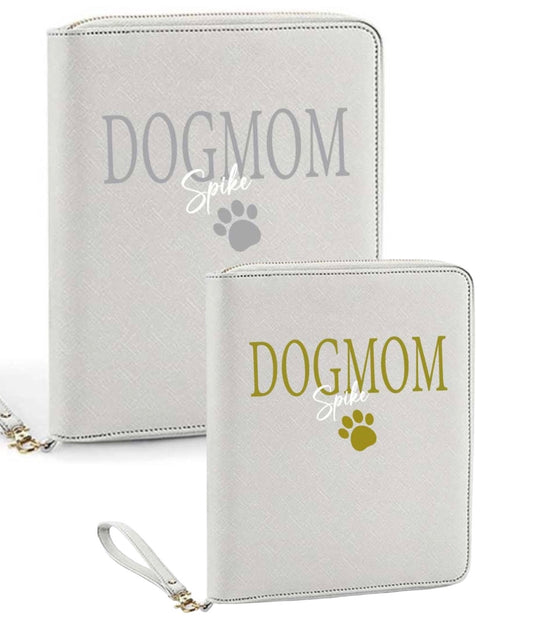 DOGMOM Organizer/GRAU mit Wunschnamen-Farbwahl