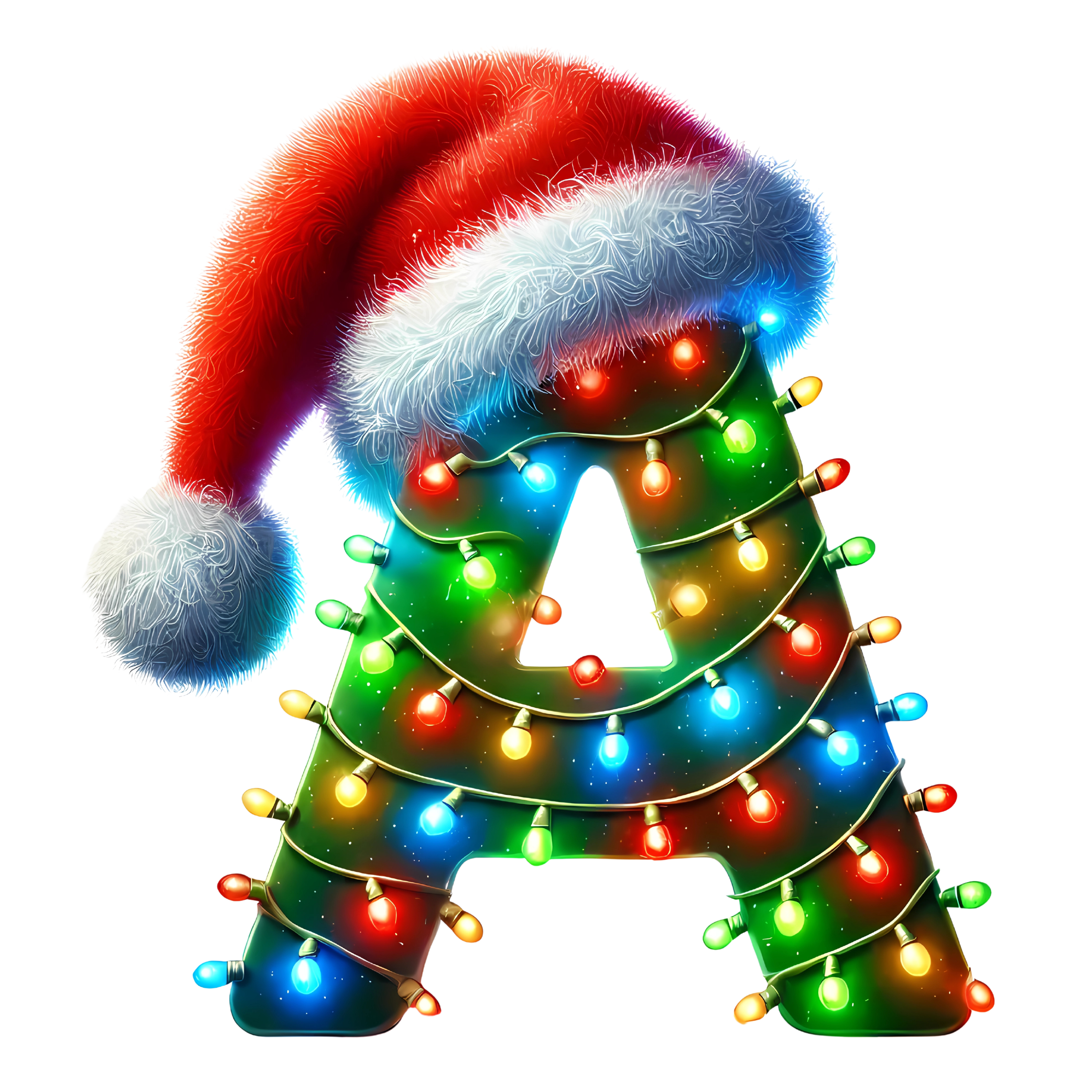 Motive " Christmas  BUCHSTABEN Grün " Buchstaben Auswahl für Druck