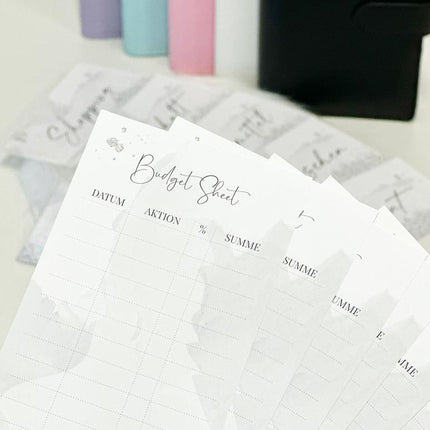 Budget/Business Planner en 6 couleurs