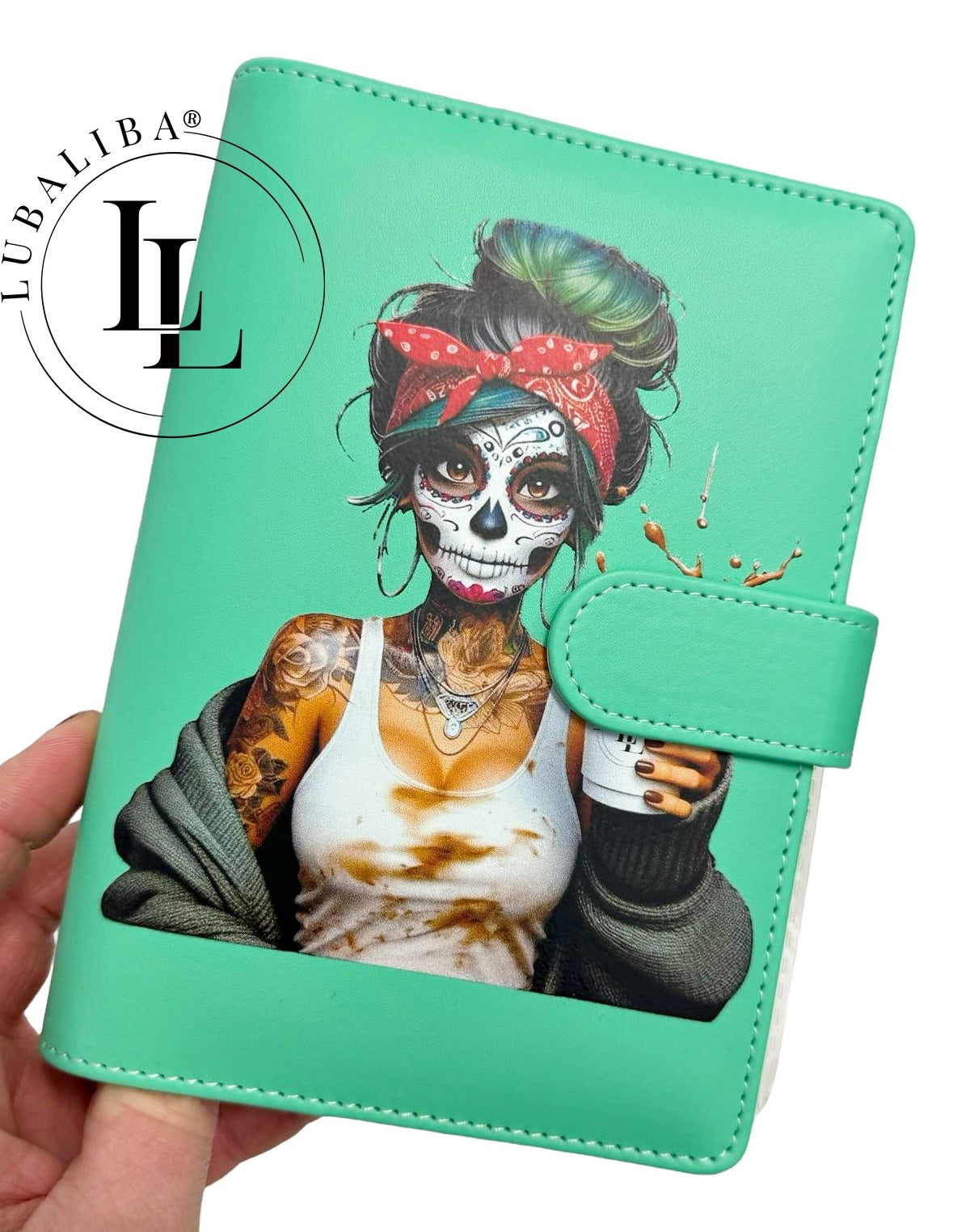 Budget Planer Skull Coffee Girl Farbwahl Motiv: DUQ