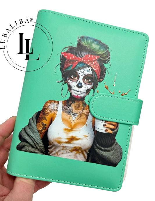 Budget Planer Skull Coffee Girl Farbwahl Motiv: DUQ