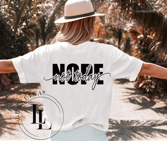 T-Shirt Weiss " Nope " Art.: DAL
