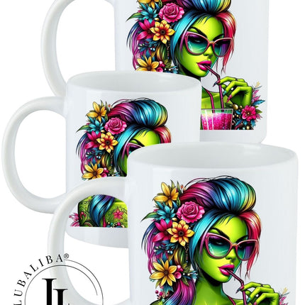 Tasse " Green Flower " ArtNr.: DAT