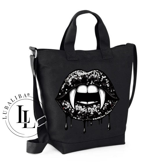 Shopper Tasche Umhänge und Tragetasche " Day LubaBag " Black