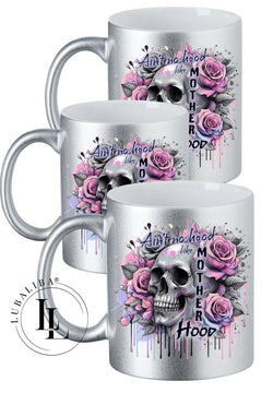 TASSE Metallic Silber " Skull Mother Hood  ! " ArtNr.: DEK