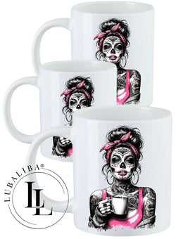 Tasse " SCULL GIRL PINK " Motiv: DJL