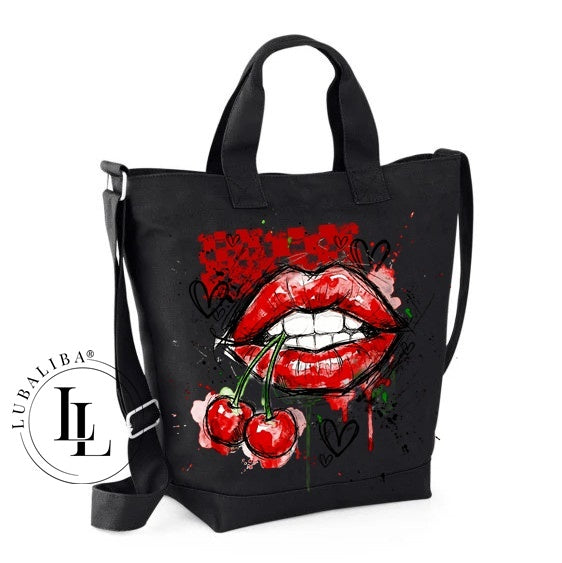 Shopper Tasche Umhänge und Tragetasche " Day LubaBag " Black